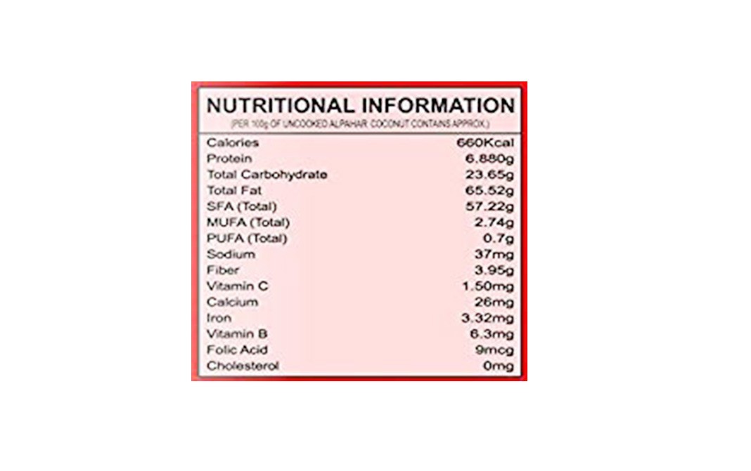 Alpahar Desiccated Coconut Powder    Pack  500 grams